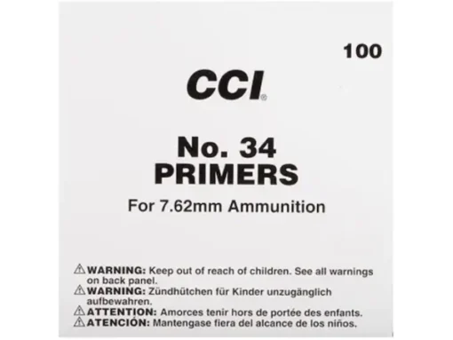 CCI Large Rifle 7.62mm NATO-Spec Military Primers #34 Box of 1000