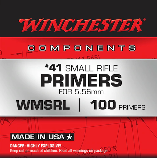 Winchester Small Rifle 5.56mm NATO-Spec Military Primers #41